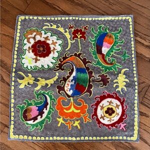 Beautiful embroidered decorative pillow case